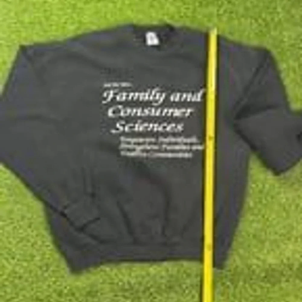 Jerzees Super Sweats XL Black Crewneck Family‎ Consumer Sciences USA VTG